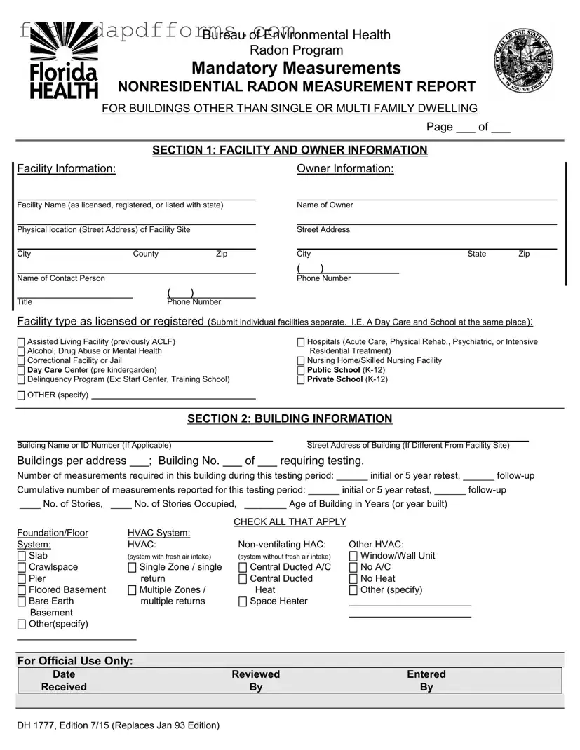 Fill in Your Florida Dh 1777 Form