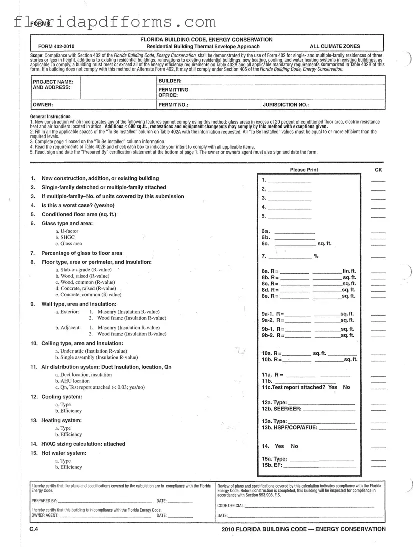 Fill in Your Florida Energy Form