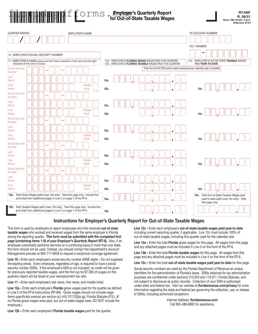 Fill in Your Florida Form