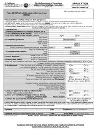 Fill in Your Department Of Corrections Visitation Florida Form