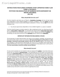 Fill in Your Florida Divorce Decree Form