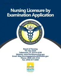 Fill in Your Florida Board Nursing Application Form