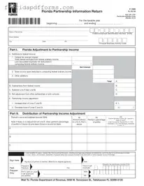 Fill in Your Florida F 1065 Form