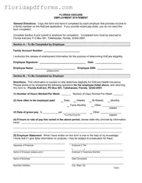 Fill in Your Florida Kidcare Form