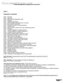 Fill in Your Florida Landlord Tenant Act Form
