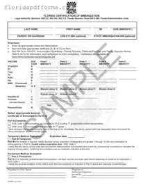 Fill in Your Florida Medical Exemption Vaccine Form