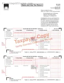 Fill in Your Florida Sales Tax Form