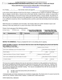 Fill in Your Florida Vehicle POA form 82053 Form